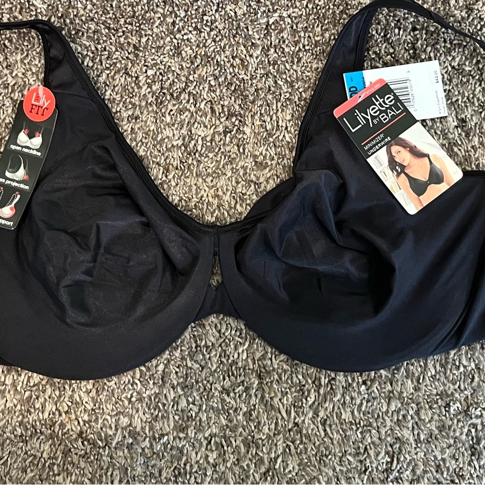 Black Bali Full Coverage Bra with Underwire
